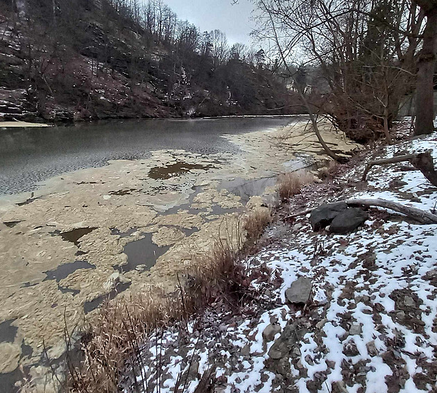 Kejda v Dyji se blíží k nádrži. Voda je zatím pitná, Znojmo však chystá opatření